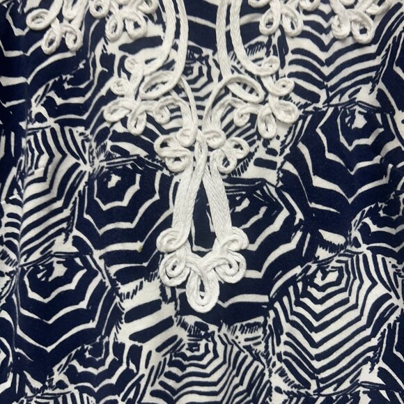 Lilly Pulitzer Blue and White Summer Shift Dress Size XS - Picture 4 of 7